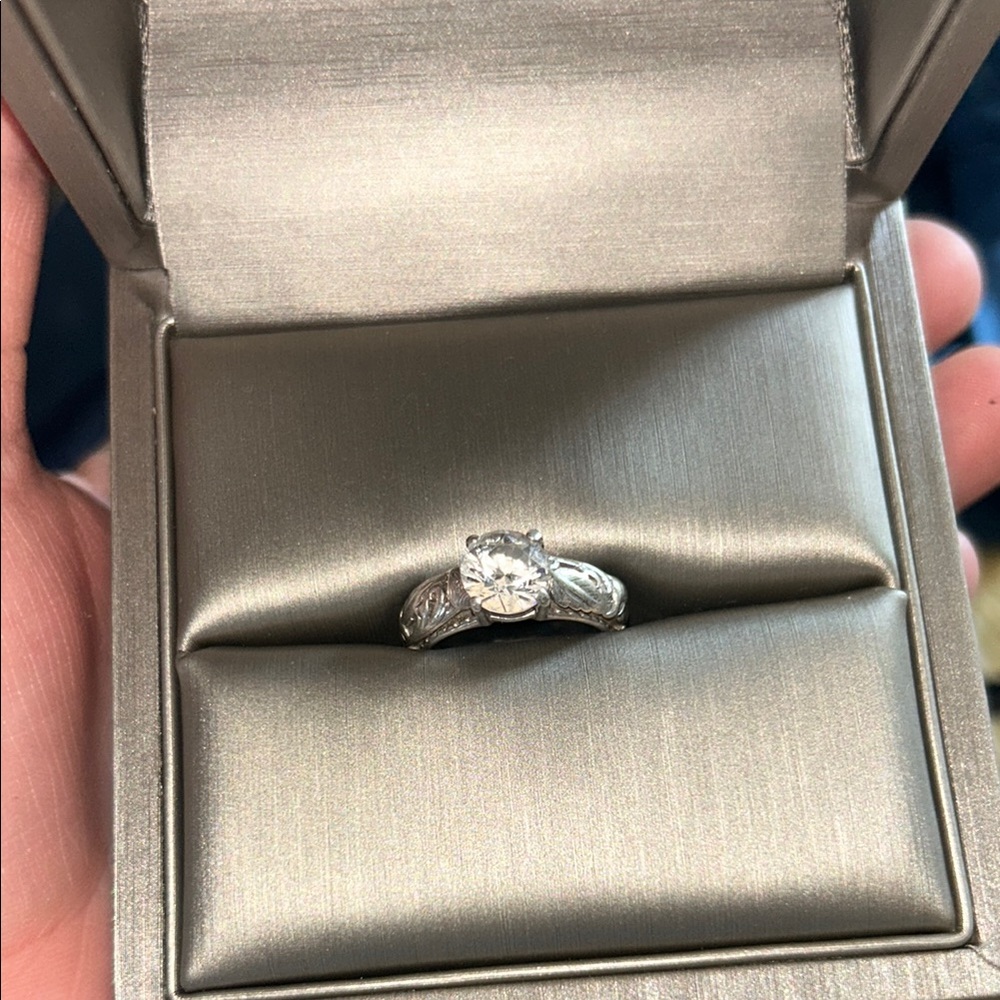 Montana Silversmiths Silver Ring with Classic Solitaire Design
